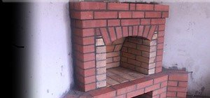 Кирпичный камин