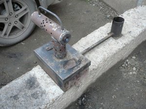 Буржуйка на отработке