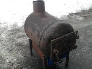 Буржуйка из баллона