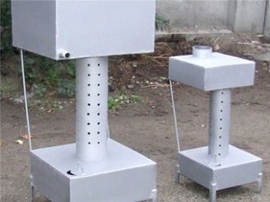 Печь на отработке с водяным контуром