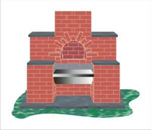 Рис.2. Кирпичный мангал