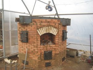 Пиролизная печь из кирпича