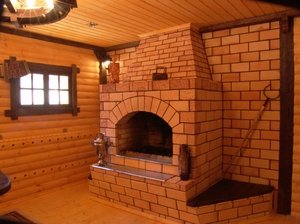 Кирпичная дровяная печь