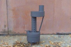 Печь на отработке своими руками