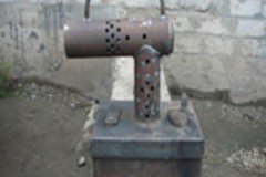Как выглядит буржуйка на отработке