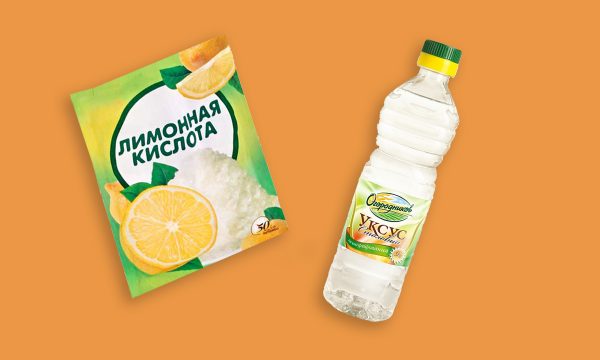 Лимонная кислота и уксус